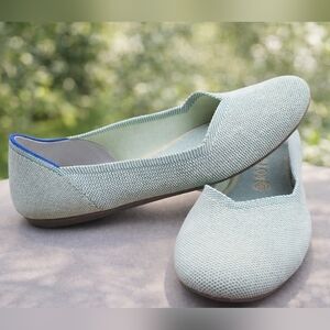 Rothy's Soft Green Loafers